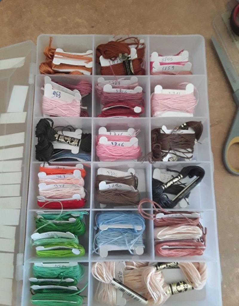 fil a broder , DMC ( lot no  2 ), Envoi, Utilisé, Broderies à la main, Fil à broder ou Soie