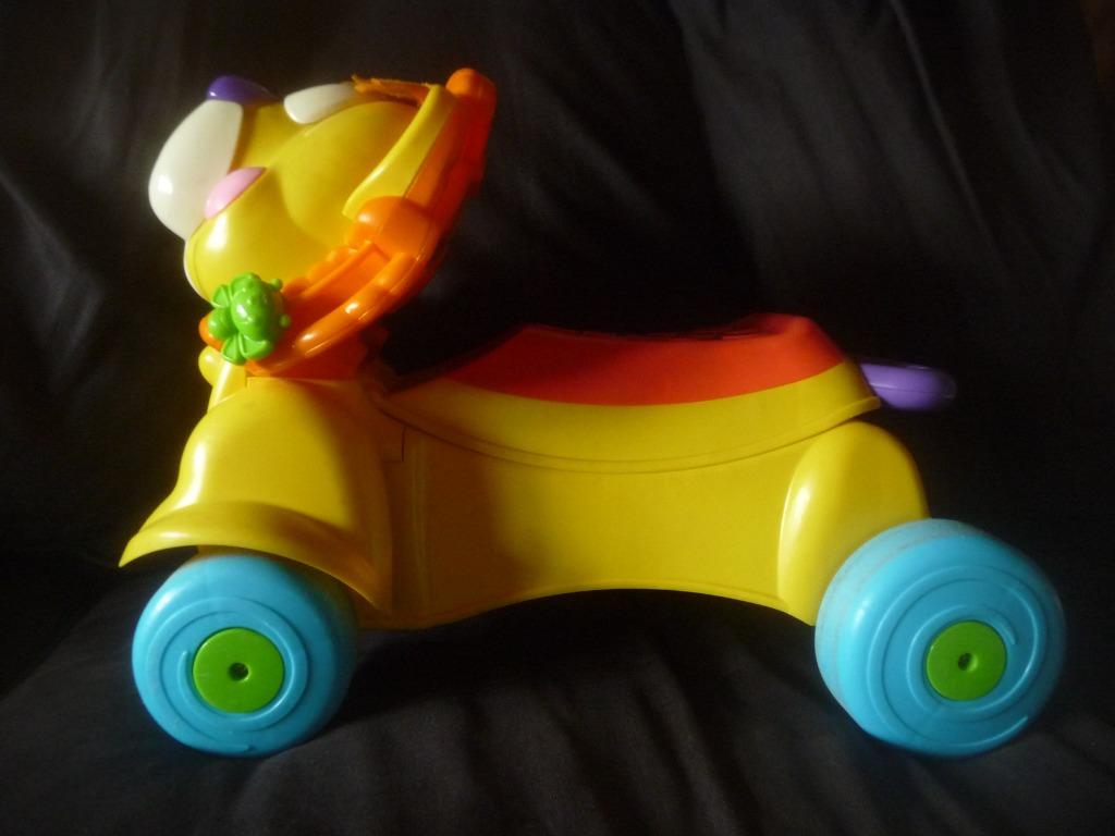 Fisher Price Leeuw loopwagen Mattel, Kinderen en Baby's, Ophalen, Gebruikt, Duw- of Trekspeelgoed, Met geluid