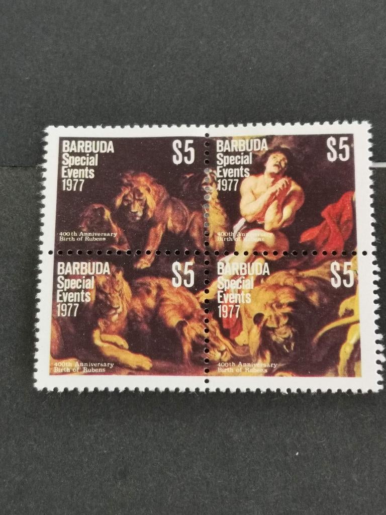 Barbuda 1977 - art, peinture - Rubens *, Enlèvement ou Envoi, Non oblitéré, Amérique centrale