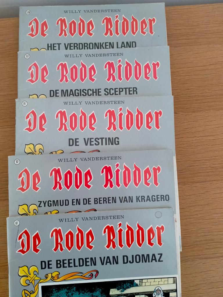 5 strips De Rode Ridder, Plusieurs BD, Enlèvement ou Envoi, Utilisé, Willy Vandersteen
