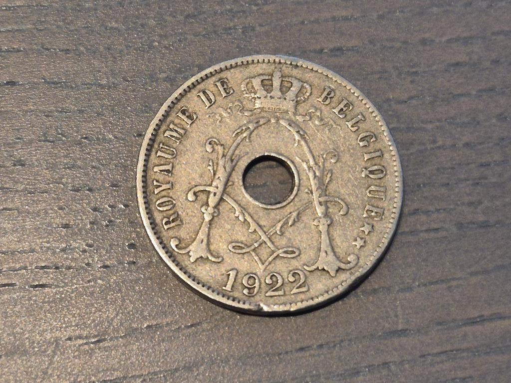 Pièce de 25 cents du Royaume de Belgique 1922, Enlèvement ou Envoi