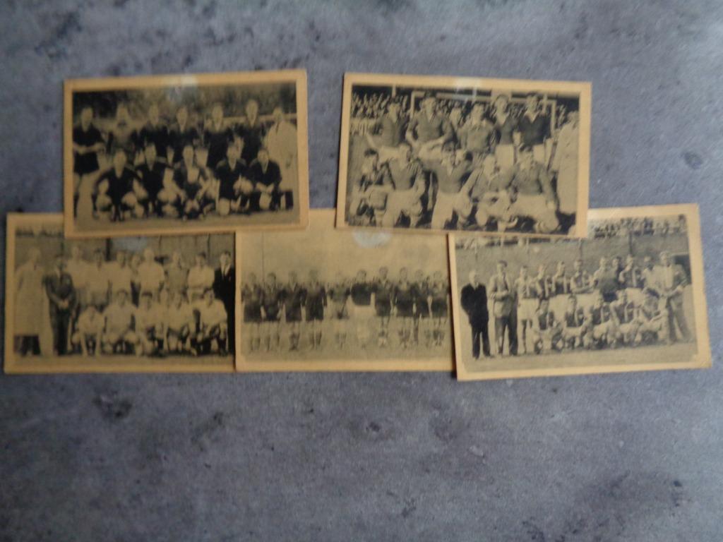 VOETBAL PRENTEN  TEAMS 5X  SUPER OUD JAREN 30/40, Hobby en Vrije tijd, Ophalen of Verzenden