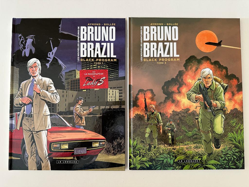 Les nouvelles aventures de Bruno Brazil - Tomes 1 et 2 en EO, Plusieurs BD, Enlèvement ou Envoi, Comme neuf, Aymond, Bollée