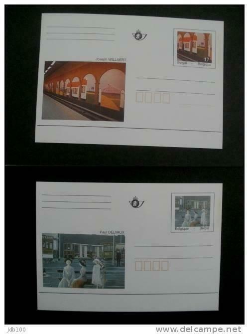 Briefkaart 1997 BK52 - BK53 Delvaux & Willaert, Ophalen, Postfris, Postfris