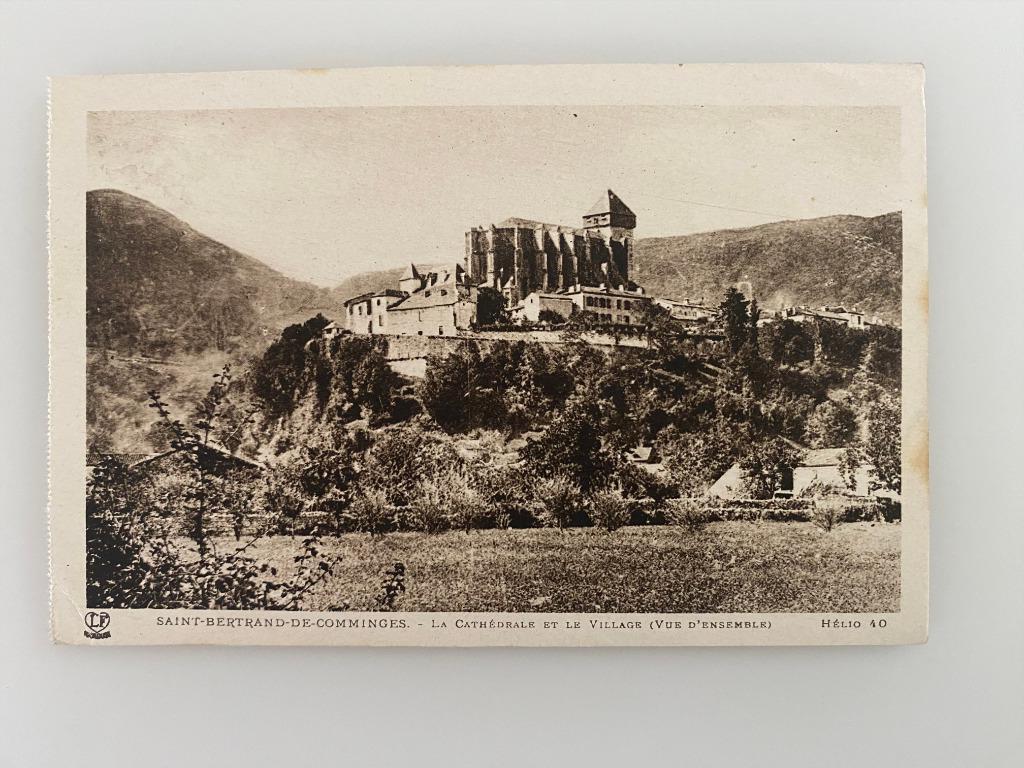 Carte Postale Vintage St Bertrand Comminges Cathédrale & Vil, Enlèvement ou Envoi, 1920 à 1940, Non affranchie, France