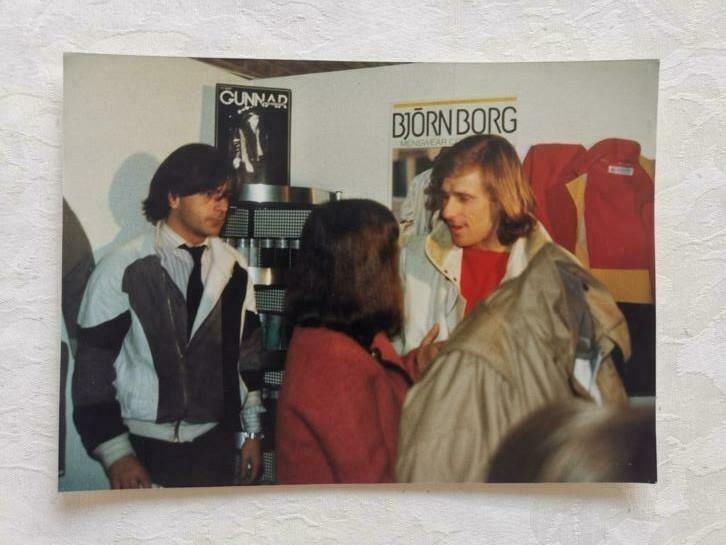 Tennis John Mac Enroe+Bjorn Borg en Belgique années 78-79, Enlèvement ou Envoi, Utilisé, Photo ou Carte