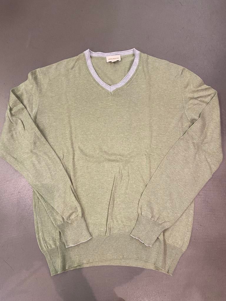 Artu Napoli Pull en coton - vert clair Taille M, Enlèvement ou Envoi, Comme neuf, Taille 48/50 (M), Vert