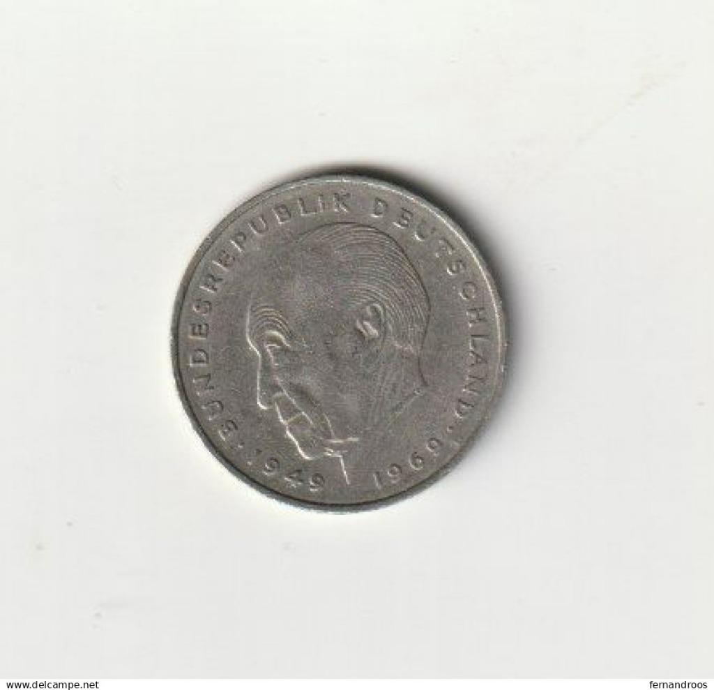 ALLEMAGNE 2 DEUTSCHE MARK 1971 F, Ophalen of Verzenden, Duitsland, Overige waardes, Losse munt