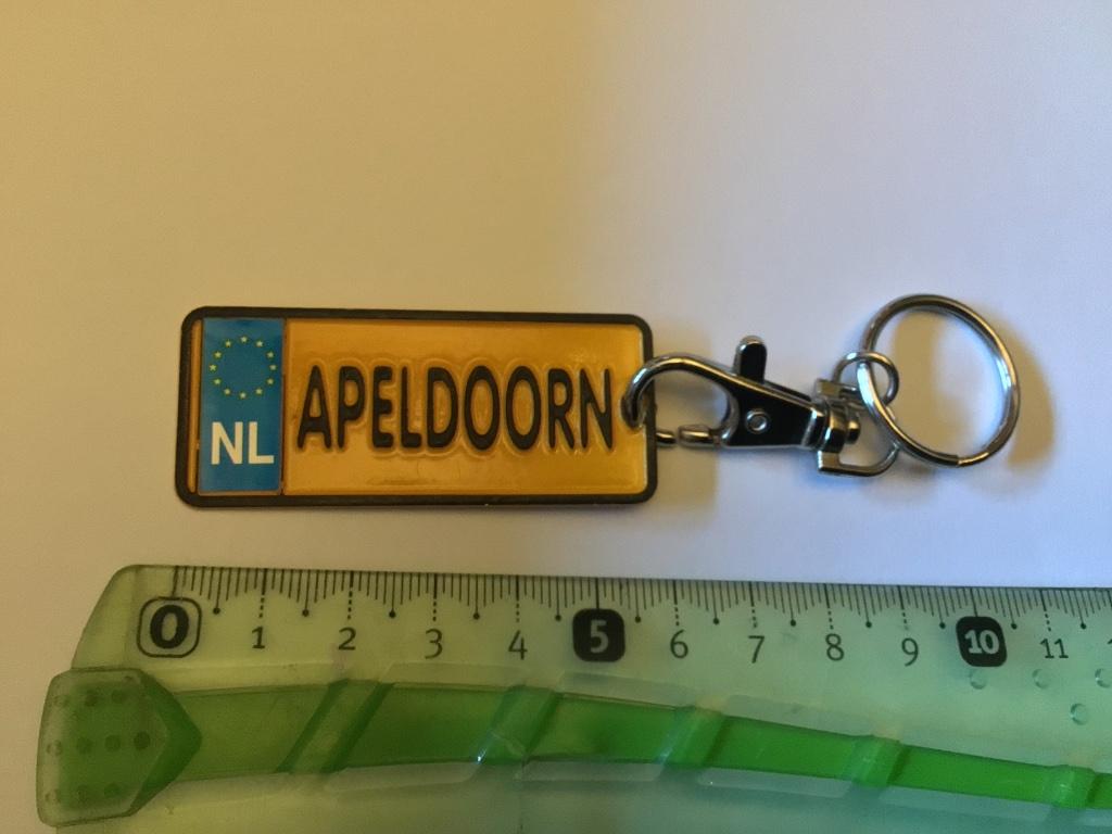 Mini nummerplaat Apeldoorn sleutelhanger, Ophalen of Verzenden