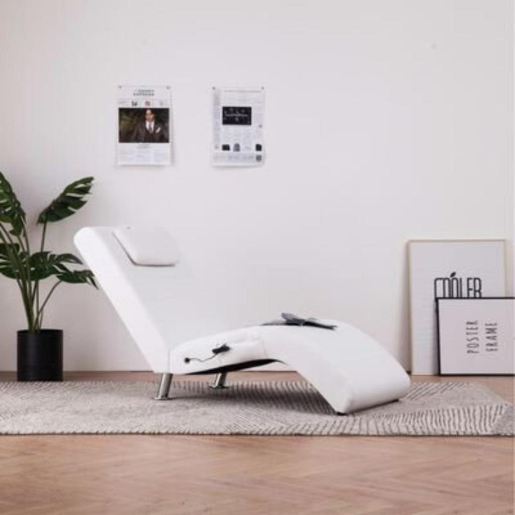 RELAXZETEL NIEUW WIT MET VERWARMING, Ophalen, Nieuw