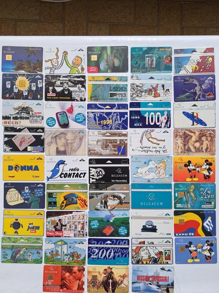 46 cartes téléphonique Belgacom. Super état !, Enlèvement ou Envoi