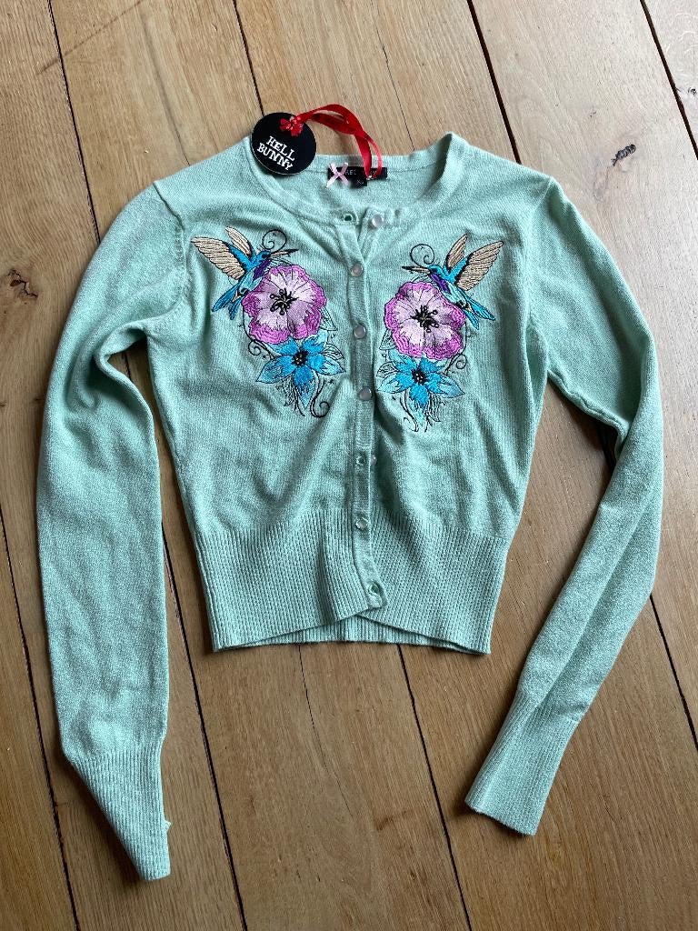 cardigan groen nieuw, Kleding | Dames, Nieuw, Ophalen of Verzenden, Hell bunny, Maat 34 (XS) of kleiner