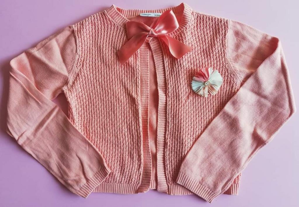 Zalmkleurig gilet JBC Communiecollectie maat 122, Kinderen en Baby's, Kinderkleding | Maat 122, Meisje, Trui of Vest, JBC, Ophalen of Verzenden