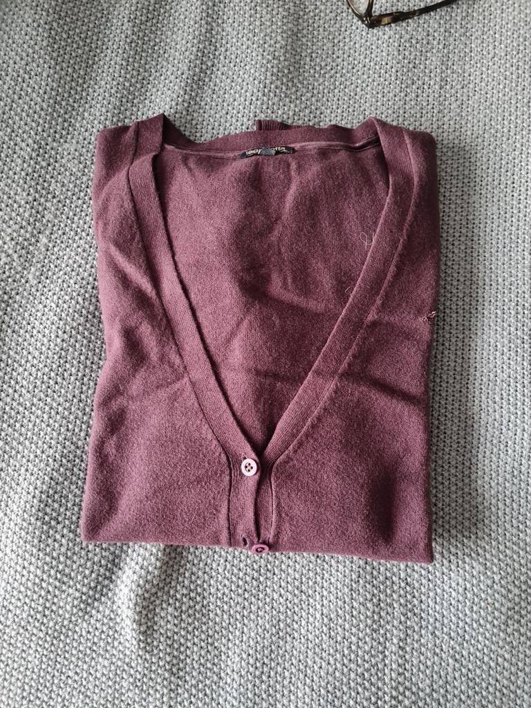 Mooie wollen cardigan - vest maat L, Ophalen of Verzenden, Gedragen, Maat 52/54 (L)