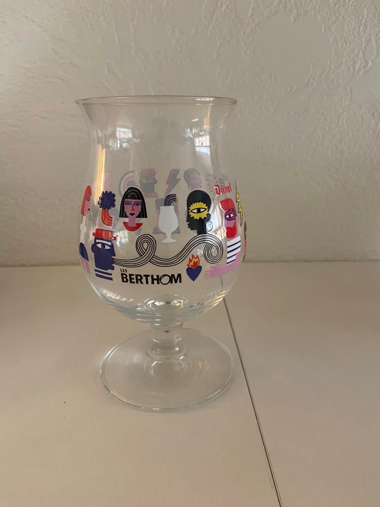 Duvel glas les berthom, Ophalen of Verzenden, Nieuw, Bierglas