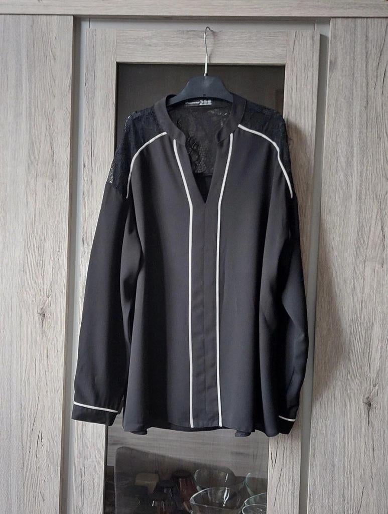 Blouse noire à dentelle Atmosphère taille 40, Taille 38/40 (M), Primark, Comme neuf, Enlèvement