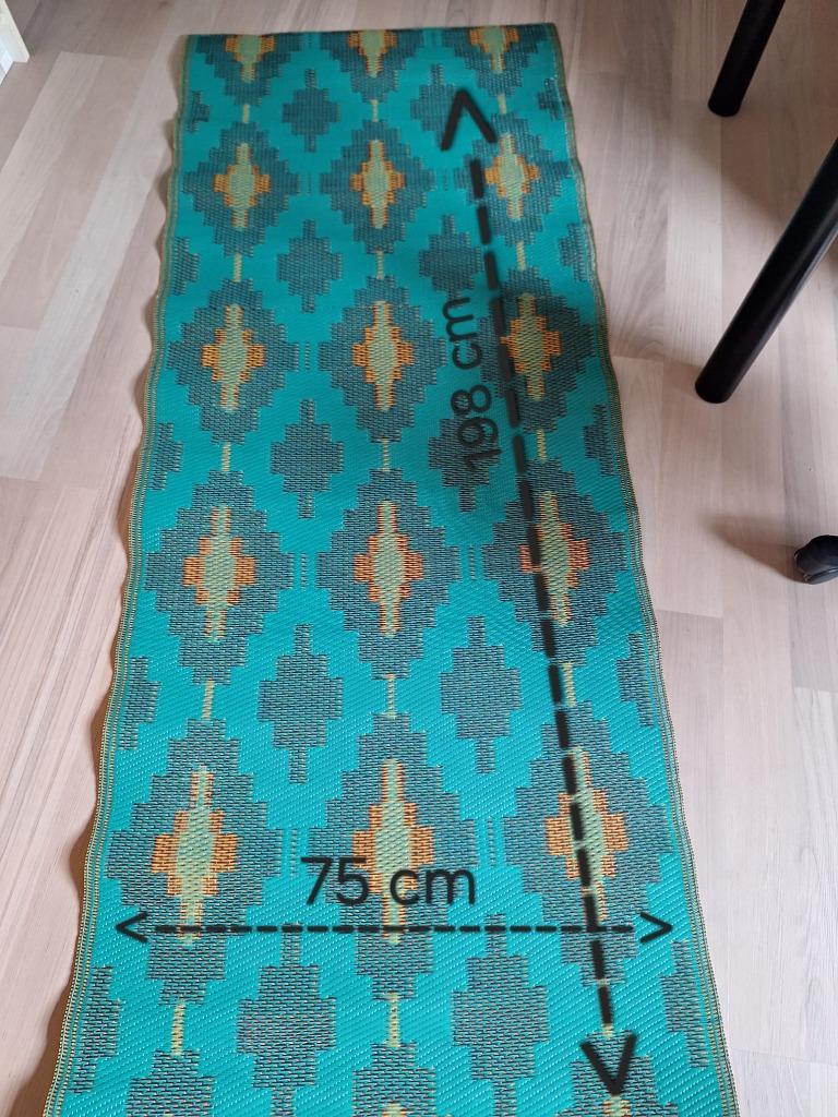 2 x Buitentapijt / strandmat, Ophalen, Zo goed als nieuw