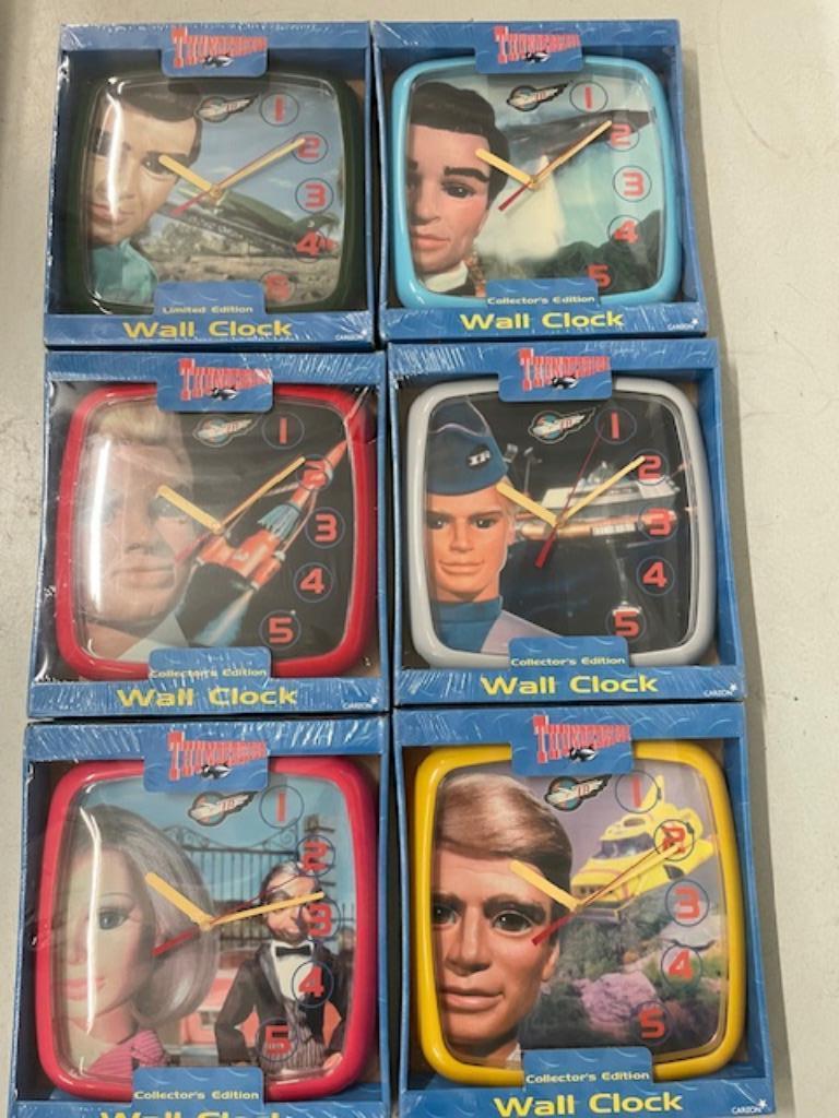 Thunderbirds - Les Sentinelles de L'Air - Set de 6 Horloges, Enlèvement, Neuf, Autres types, Autres marques