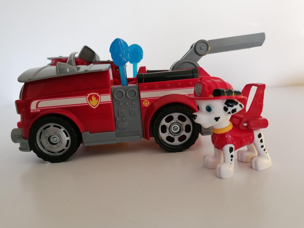 Paw patrol  brandweerauto /vliegtuig met Marshall, Kinderen en Baby's, Ophalen of Verzenden, Gebruikt