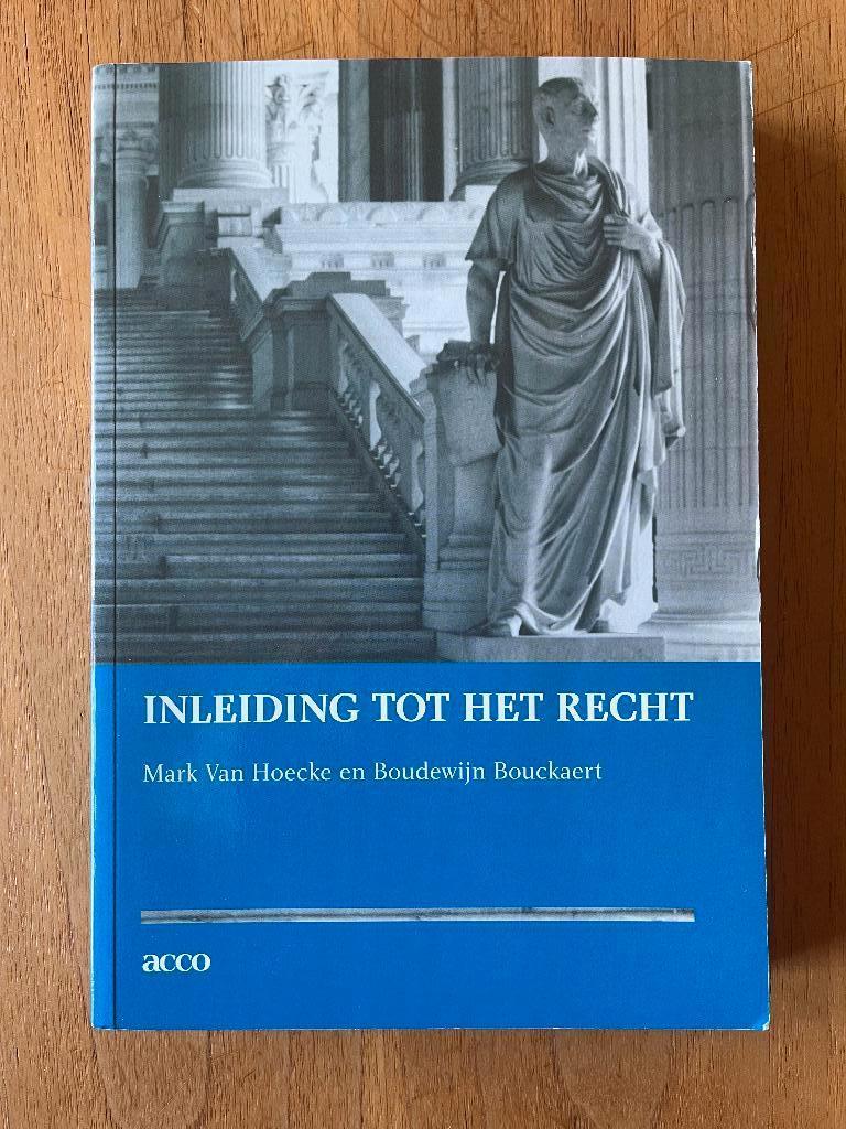 Inleiding tot het recht, Ophalen of Verzenden, Zo goed als nieuw, Hoger Onderwijs, Mark Van Hoecke en Boudewijn Bouckaert