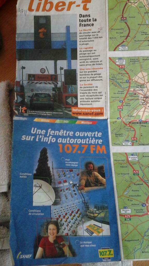 carte autoroutière "Sanef"  / 2001/ Nord de la France  / 80x, Enlèvement ou Envoi, Utilisé, Autres types
