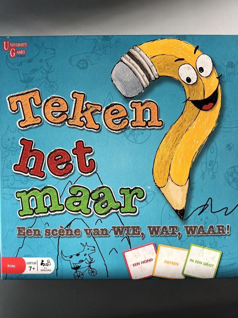 Teken het maar, Hobby en Vrije tijd, Vijf spelers of meer, Ophalen, Zo goed als nieuw, University Games