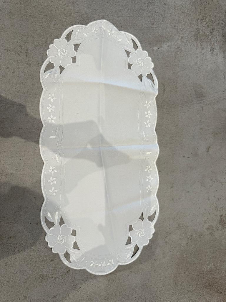 Chemin de table blanc, Enlèvement ou Envoi, Neuf, Carré, Intérieur