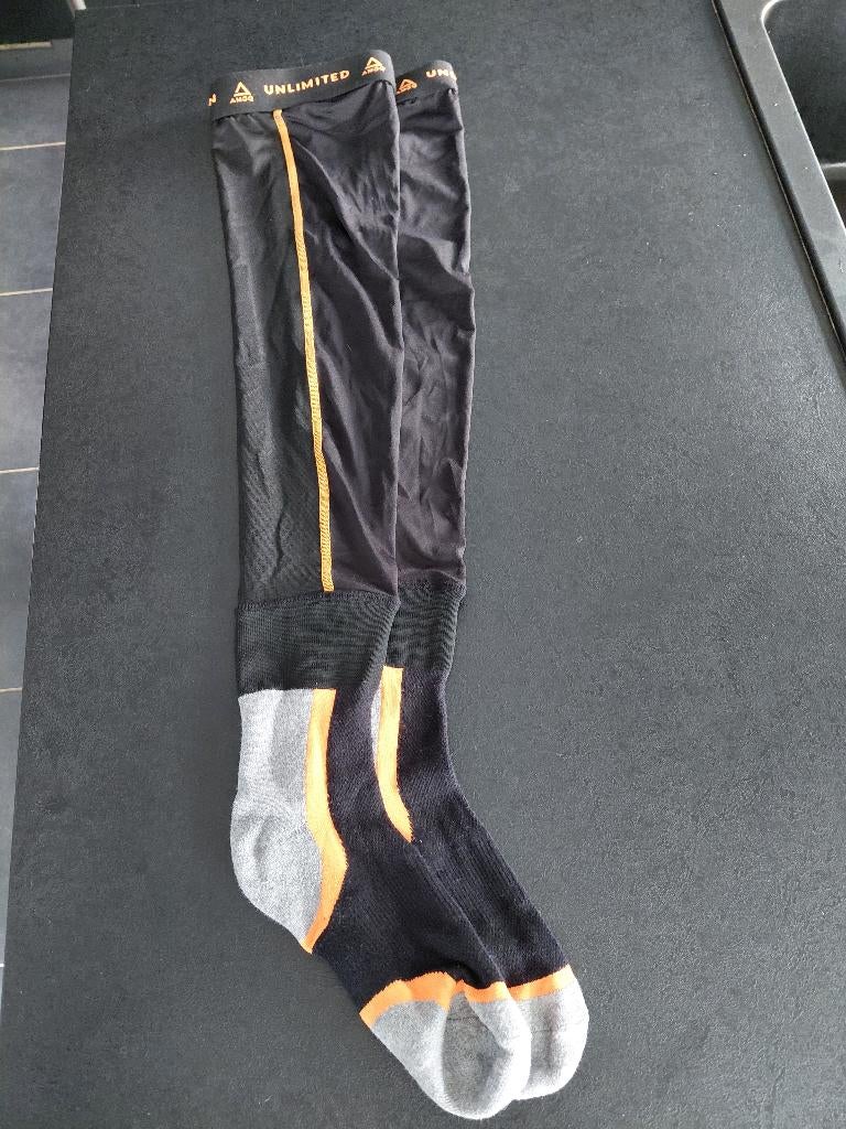 Chaussettes Amoq noir-orange, Enlèvement ou Envoi, Neuf, sans ticket, Femmes, Vêtements de motocross