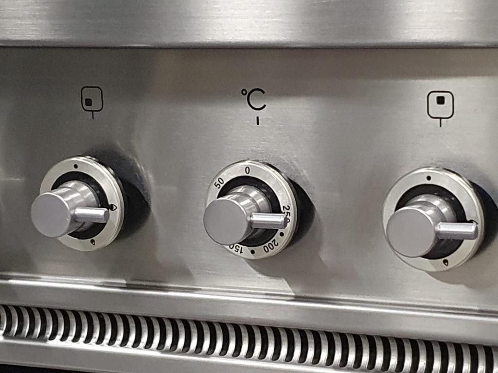 Cuisinière Boretti de luxe 90cm en acier inoxydable 1 four, Gaz, Classe énergétique A ou plus économe, Enlèvement ou Envoi, Comme neuf