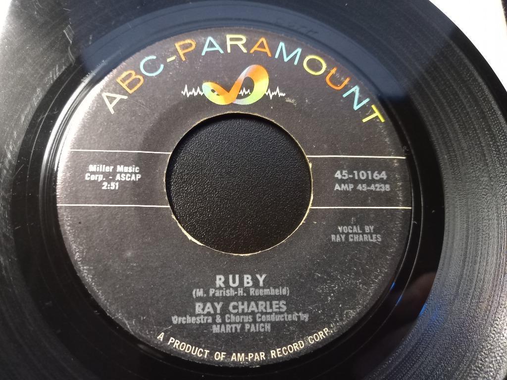 Ray Charles – Ruby / Hardhearted Hannah '7, Ophalen of Verzenden, Gebruikt, Jazz en Blues