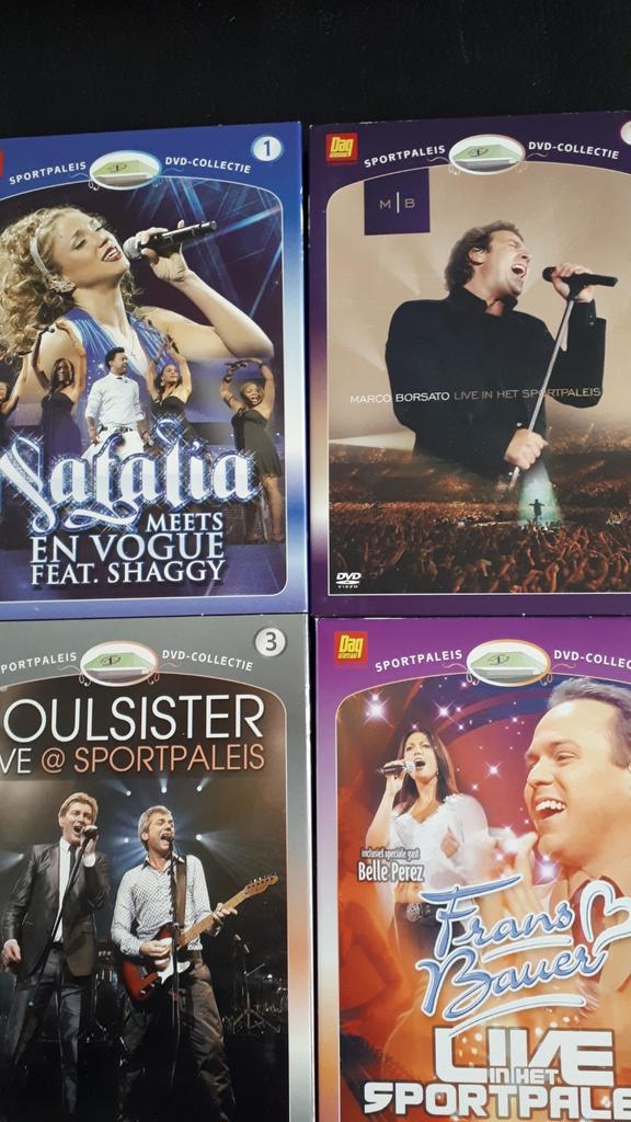 BOX Met 4 DVD - concert Live in Sportpaleis *  als nieuw!, Cd's en Dvd's, Ophalen of Verzenden, Zo goed als nieuw