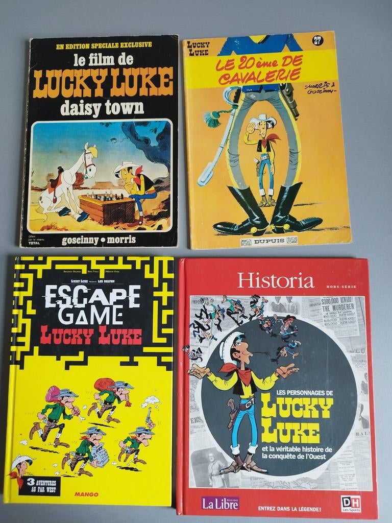 Lucky Luke divers titres et divers, Meerdere stripboeken, Ophalen of Verzenden, Gelezen