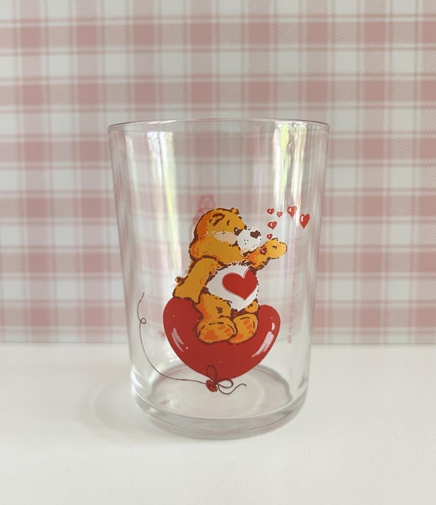 Verre à eau Bisounours Grosbisou - 1985, Collections, Enlèvement ou Envoi, Verre à eau, Aucun, Utilisé