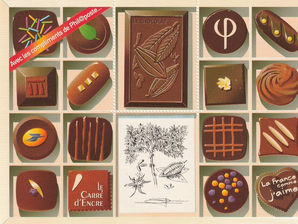 Feuillet chocolat France, Envoi
