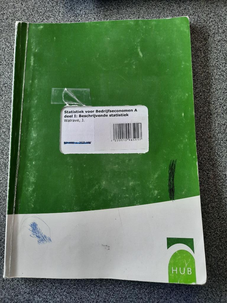 studieboeken Statistiek voor bedrijfseconomen, Ophalen, Gelezen, Overige onderwerpen