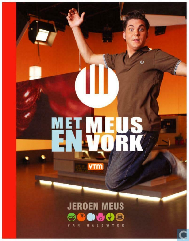 Kookboek : Met Meus en Vork - Jeroen Meus., Boeken, Ophalen of Verzenden, Zo goed als nieuw, Hoofdgerechten