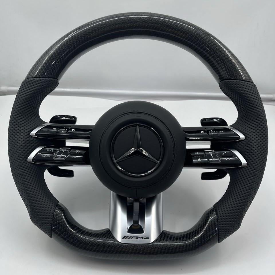 Volant Mercedes en cuir libellule entièrement en carbone AMG, Autos : Pièces & Accessoires, Commande, Enlèvement ou Envoi, Neuf
