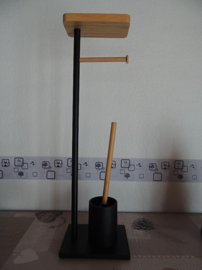 Support pour WC en bois, Enlèvement, Noir