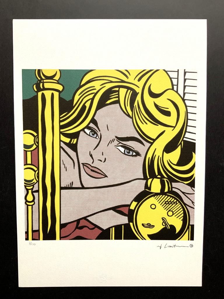 Lichtenstein ,mooie litho genummerd 35 X 50 cm, Enlèvement ou Envoi