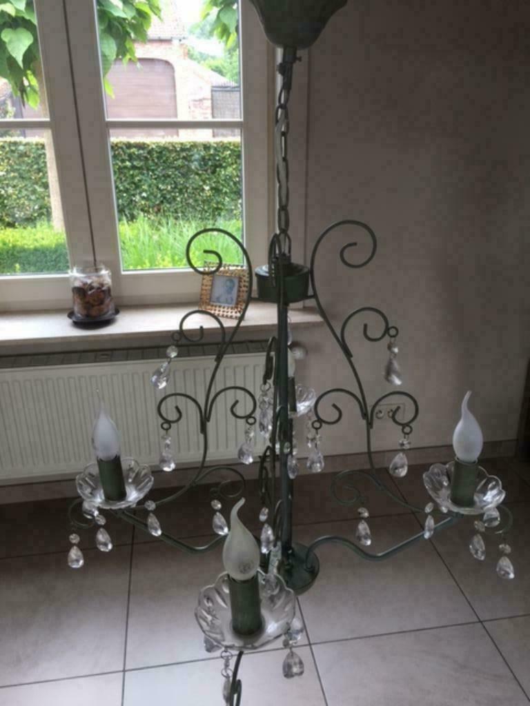 Luster taupe groen, Enlèvement ou Envoi, Verre