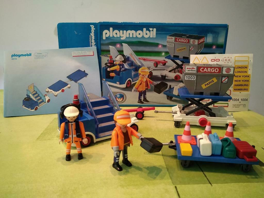 Palymobil 4315 Agents / porte-containers / escalier mobile c, Enlèvement ou Envoi, Utilisé, Ensemble complet
