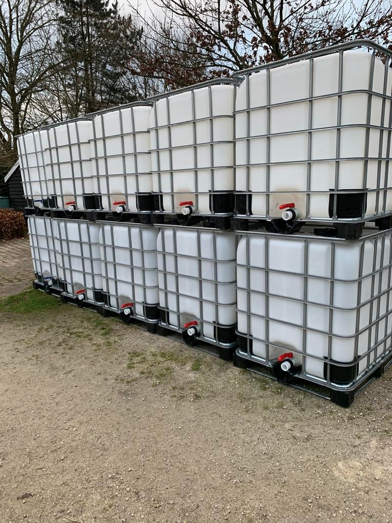 IBC containers 1000 liter, 150 liter of meer, Ophalen, Zo goed als nieuw, Kunststof