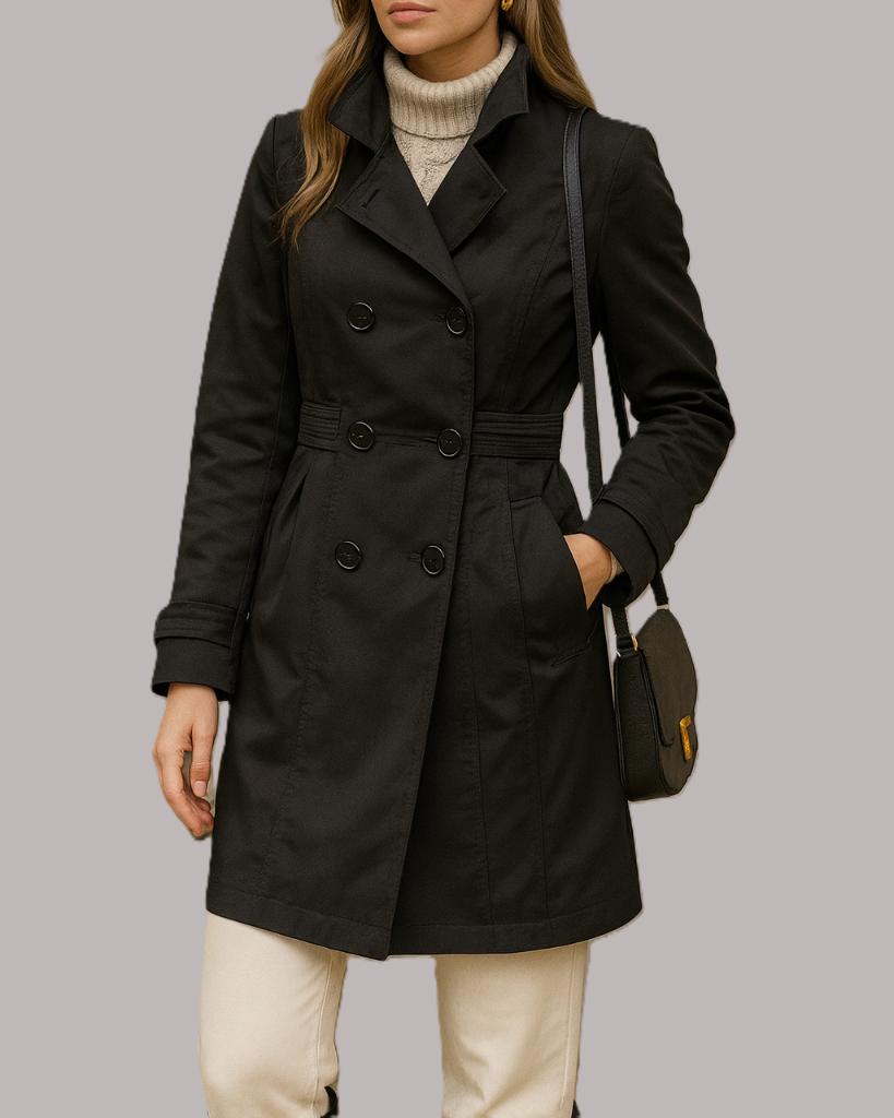 manteau Chic & Jeune, taille 36, Enlèvement ou Envoi, Taille 36 (S), Comme neuf, Noir