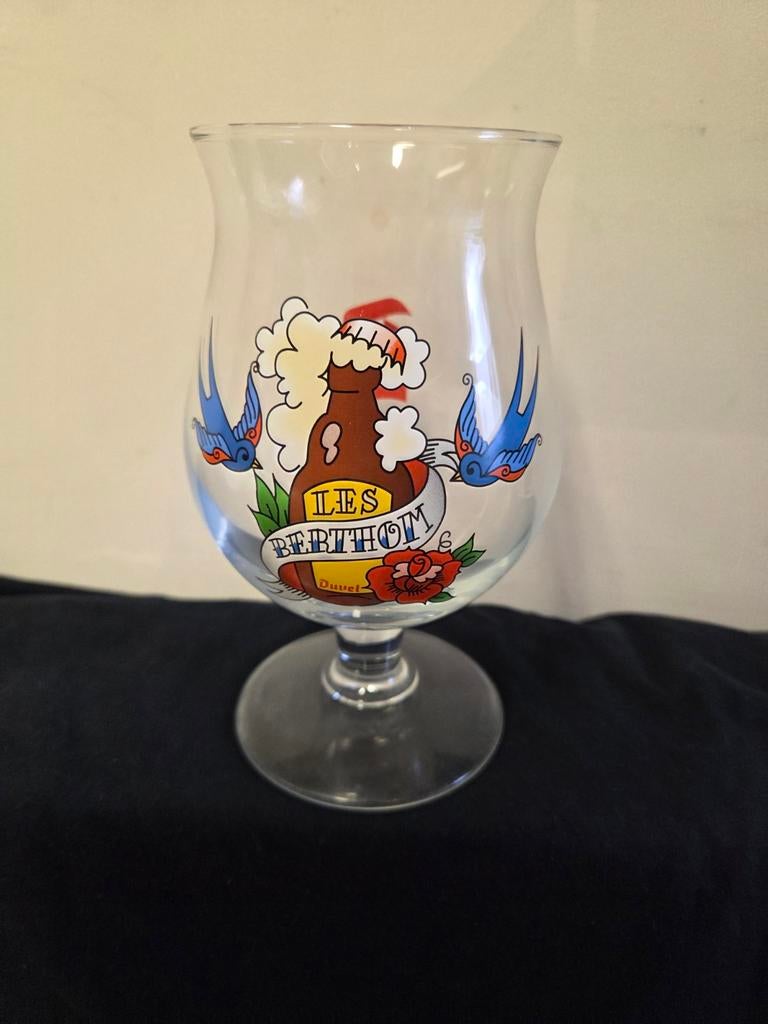 TE KOOP DUVELGLAS BERTHOM, Verzamelen, Glas en Drinkglazen, Ophalen of Verzenden