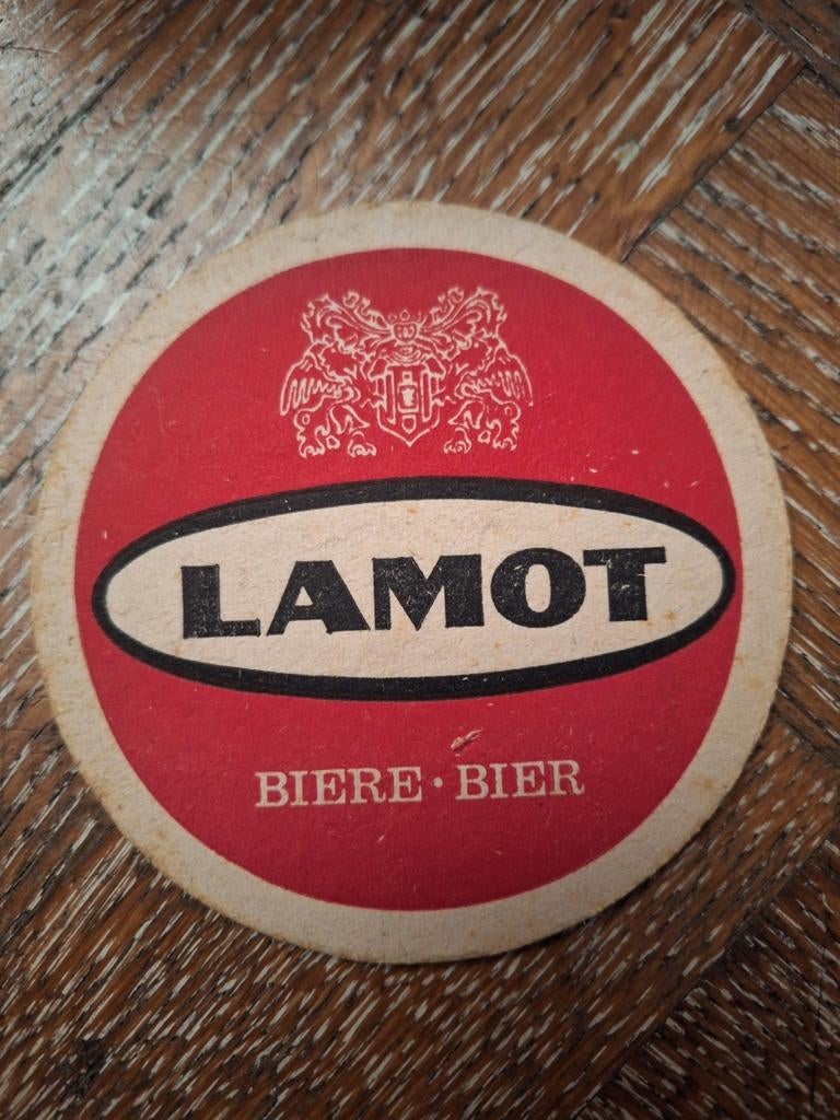 Oud bierviltje brouwerij Lamot Mechelen, Verzamelen, Ophalen of Verzenden, Zo goed als nieuw