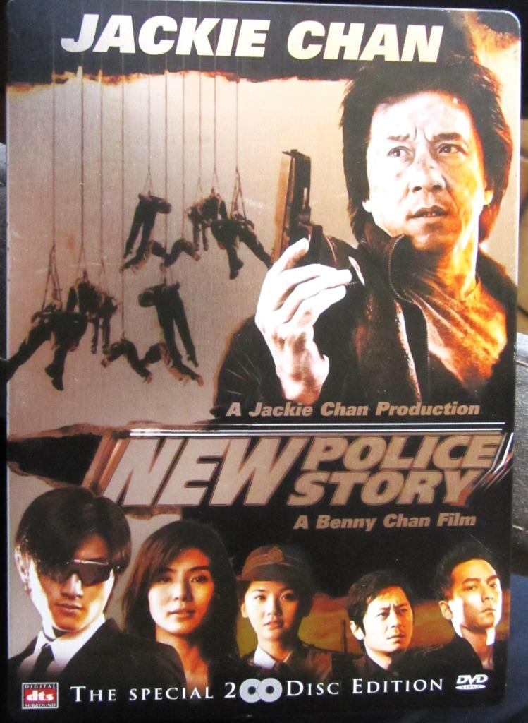 DUB.DVD ACTIE- METALEN DOOS- NEW POLICE STORY (JACKIE CHAN), Alle leeftijden, Ophalen of Verzenden, Zo goed als nieuw, Actiethriller