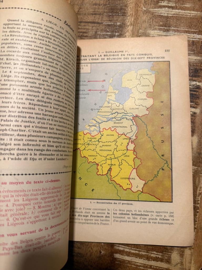 vintage schoolboek: Histoire de Belgique - Hébette, Ophalen of Verzenden, R.J. E. A. Hébette