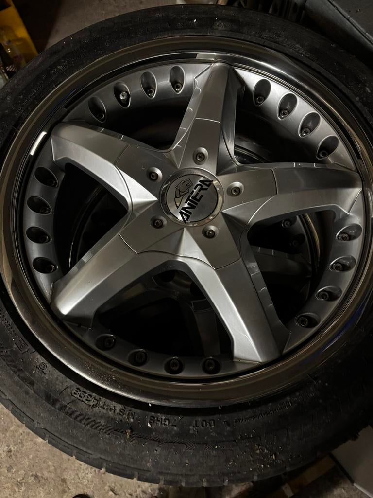 Vier aluminium 5x108 17 inch, Auto-onderdelen, Ophalen, 17 inch, Band(en)