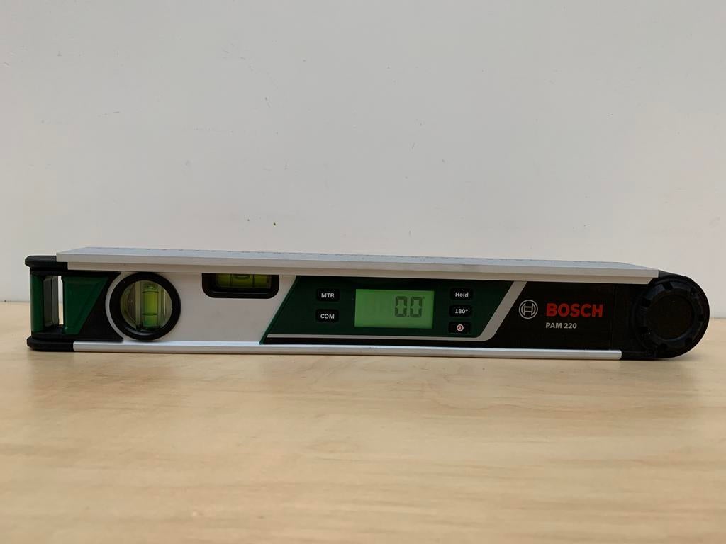 Bosch PAM 220 digitale hoekmeter/waterpas (nieuwstaat), Verzenden, Zo goed als nieuw