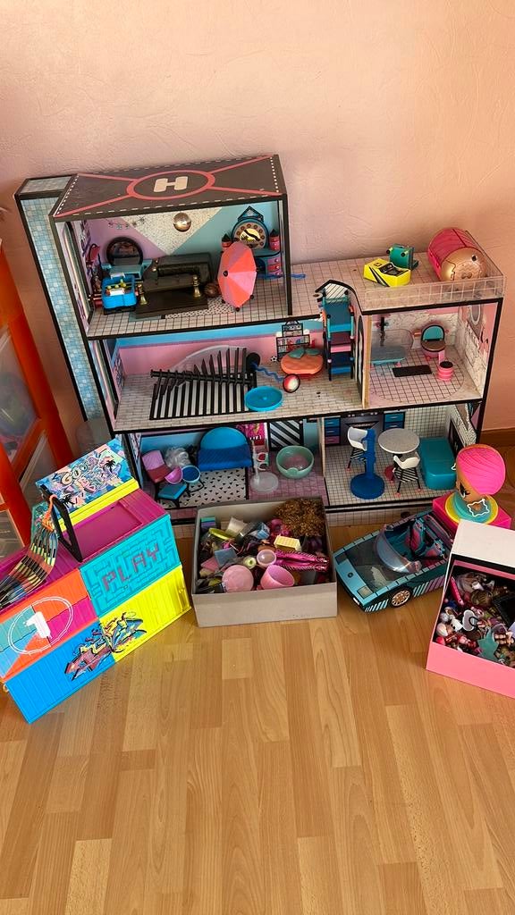 Poppenhuis LOL, Kinderen en Baby's, Speelgoed | Poppenhuizen, Ophalen, Gebruikt, Poppenhuis